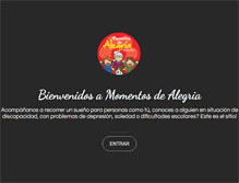 Tablet Screenshot of momentosdealegria.org